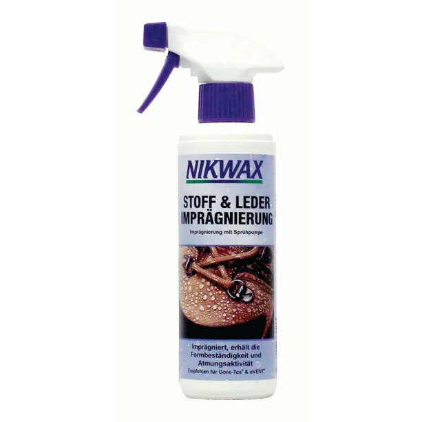 Nikwax Fabric & Leather Impregnation Spray Multifonction 300ml 1 Nikwax Fabric & Leather Impregnation Spray Multifonction 300ml