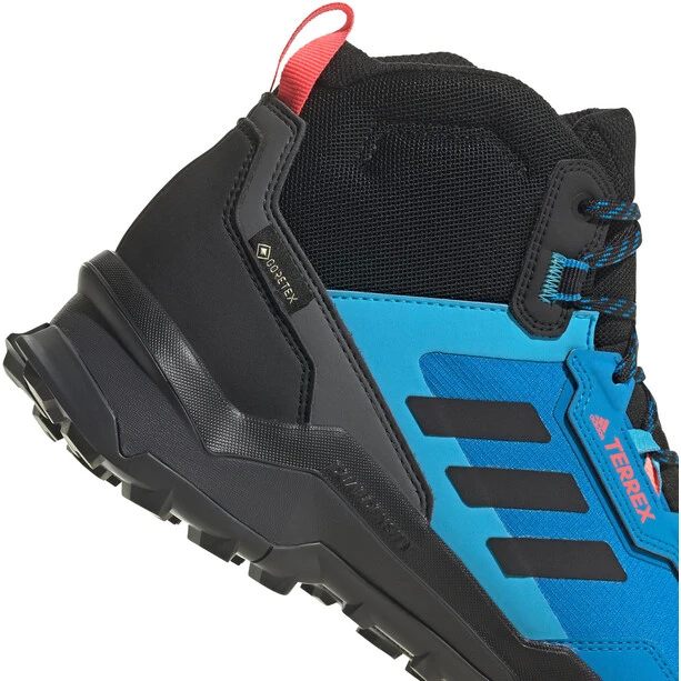 Adidas TERREX AX4 Mid Gore-Tex Chaussures De Randonnée Homme, Bleu/noir 3 Adidas TERREX AX4 Mid Gore-Tex Chaussures De Randonnée Homme, Bleu/noir – Image 3