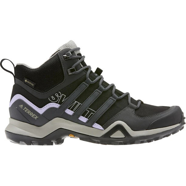 Adidas TERREX Swift R2 Mid Gore-Tex Chaussures De Randonnée Femme, Noir/gris 1 Adidas TERREX Swift R2 Mid Gore-Tex Chaussures De Randonnée Femme, Noir/gris