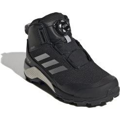 Adidas TERREX Winter Mid Boa Rain.RDY Chaussures De Randonnée Enfant, Noir