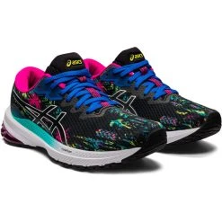 Asics GT-1000 11 Chaussures Femme, Noir/Multicolore