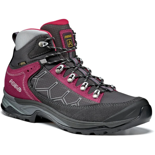 Asolo Falcon GV Chaussures Femme, Gris/rouge 1 Asolo Falcon GV Chaussures Femme, Gris/rouge