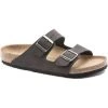 Birkenstock Arizona Sandales Birko-Flor Birkibuc Regular Homme, Noir