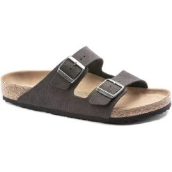 Birkenstock Arizona Sandales Birko-Flor Birkibuc Regular Homme, Noir