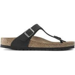 Birkenstock Gizeh Tongs Birko-Flor Birkibuc Earthy Vegan Regular, Noir -Boutique Merrell birkenstock gizeh flips birko flor birkibuc earthy vegan regular black 5