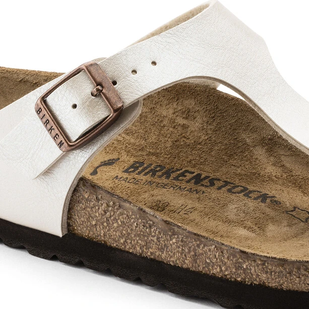 Birkenstock Gizeh Sandales à Lanières Birko-Flor Narrow Femme, Blanc 2 Birkenstock Gizeh Sandales à Lanières Birko-Flor Narrow Femme, Blanc – Image 2