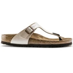 Birkenstock Gizeh Sandales à Lanières Birko-Flor Narrow Femme, Blanc 9 Birkenstock Gizeh Sandales à Lanières Birko-Flor Narrow Femme, Blanc -Boutique Merrell birkenstock gizeh thong sandals birko flor narrow women graceful pearl white 5