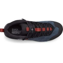 Black Diamond Mission Leather Mid WP Chaussures D'approche Homme, Noir/bleu -Boutique Merrell black diamond mission leather mid wp approach shoes men eclipse red rock 3