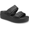 Crocs Brooklyn Buckle Clogs Women, Noir