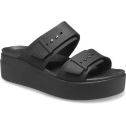 Crocs Brooklyn Buckle Clogs Women, Noir