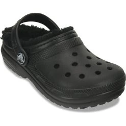 Crocs Classic Lined Sabots Enfant, Noir