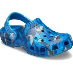 Crocs Classic Shark Prescool Crocs Enfant, Bleu