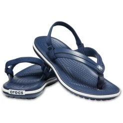Crocs Crocband Sandales Enfant, Bleu -Boutique Merrell crocs crocband strap flip sandals kinder navy 3