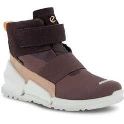 ECCO Biom K1 Chaussures Enfant, Marron/blanc