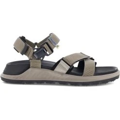 ECCO Exowrap Sandals Men, Gris -Boutique Merrell ecco exowrap sandals men moon rock taupe 4