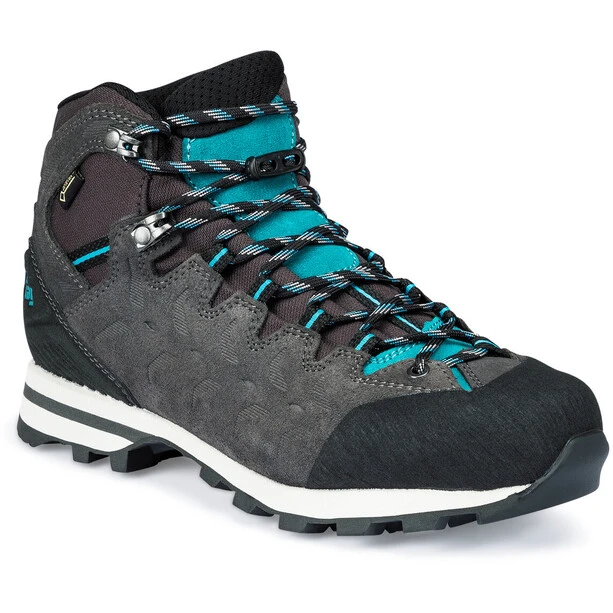 Hanwag Makra Light GTX Chaussures Femme, Gris/turquoise 2 Hanwag Makra Light GTX Chaussures Femme, Gris/turquoise – Image 2