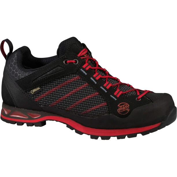 Hanwag Makra GTX Chaussures à Tige Basse Homme, Noir/rouge 1 Hanwag Makra GTX Chaussures à Tige Basse Homme, Noir/rouge