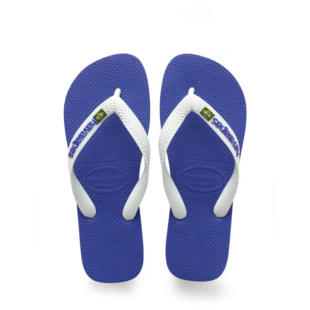 Havaianas Brasil Logo Sandales, Bleu/blanc 1 Havaianas Brasil Logo Sandales, Bleu/blanc