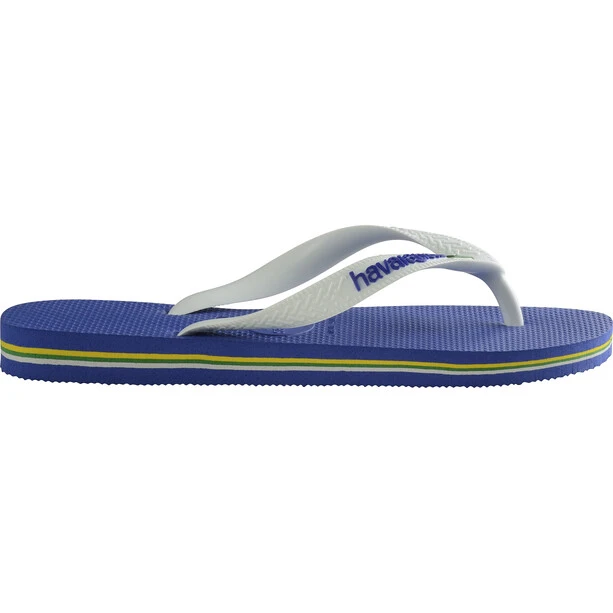 Havaianas Brasil Logo Sandales, Bleu/blanc 3 Havaianas Brasil Logo Sandales, Bleu/blanc – Image 3