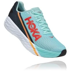 Hoka One One Rocket X Chaussures Homme, Turquoise/noir