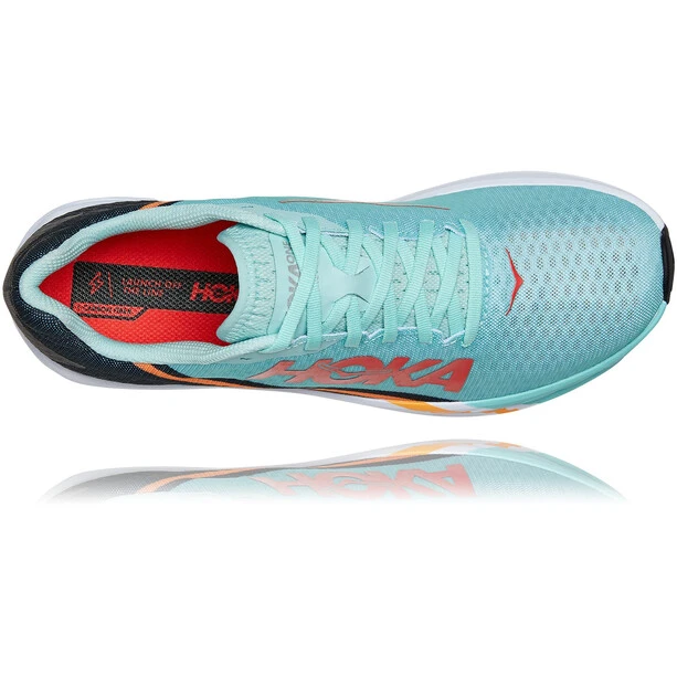 Hoka One One Rocket X Chaussures Homme, Turquoise/noir 5 Hoka One One Rocket X Chaussures Homme, Turquoise/noir – Image 5