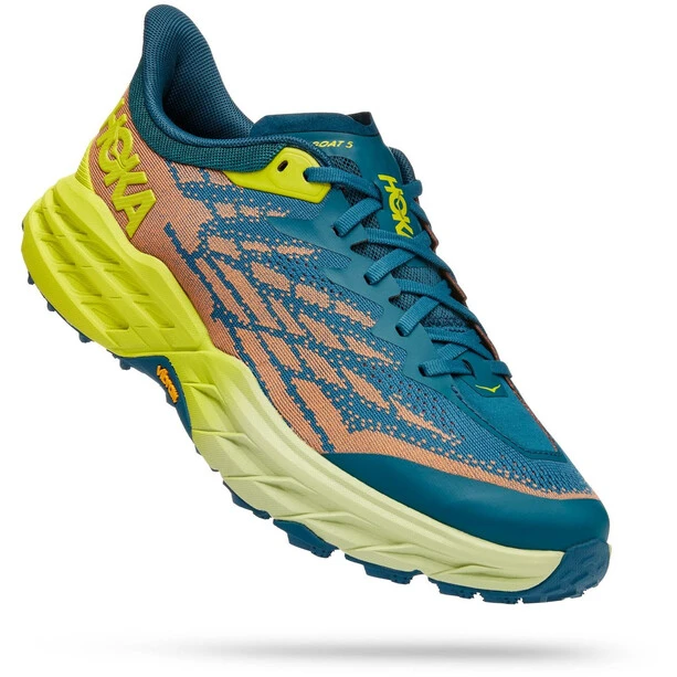 Hoka One One Speedgoat 5 Chaussures Homme, Jaune/Bleu Pétrole 1 Hoka One One Speedgoat 5 Chaussures Homme, Jaune/Bleu Pétrole
