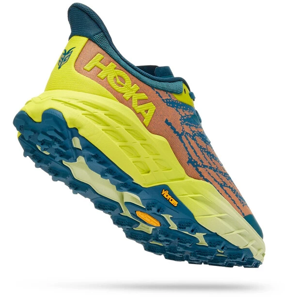 Hoka One One Speedgoat 5 Chaussures Homme, Jaune/Bleu Pétrole 3 Hoka One One Speedgoat 5 Chaussures Homme, Jaune/Bleu Pétrole – Image 3
