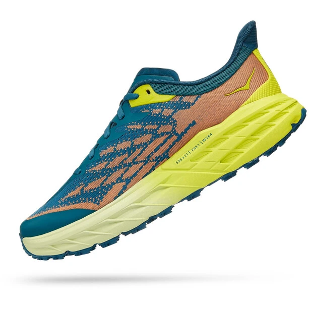 Hoka One One Speedgoat 5 Chaussures Homme, Jaune/Bleu Pétrole 4 Hoka One One Speedgoat 5 Chaussures Homme, Jaune/Bleu Pétrole – Image 4