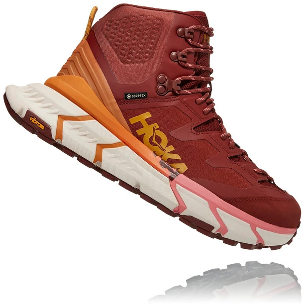 Hoka One One Tennine Hike GTX Chaussures Femme, Rouge/orange 2 Hoka One One Tennine Hike GTX Chaussures Femme, Rouge/orange – Image 2