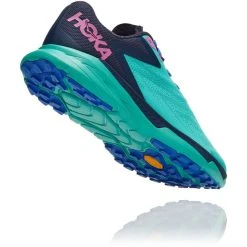 Hoka One One Zinal Chaussures Femme, Turquoise/bleu -Boutique Merrell hoka one one zinal shoes women atlantis outer space 3