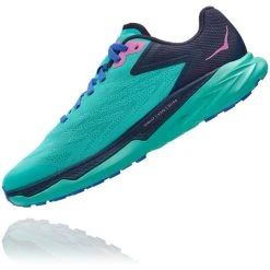 Hoka One One Zinal Chaussures Femme, Turquoise/bleu -Boutique Merrell hoka one one zinal shoes women atlantis outer space 4