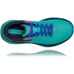 Hoka One One Zinal Chaussures Femme, Turquoise/bleu -Boutique Merrell hoka one one zinal shoes women atlantis outer space 5