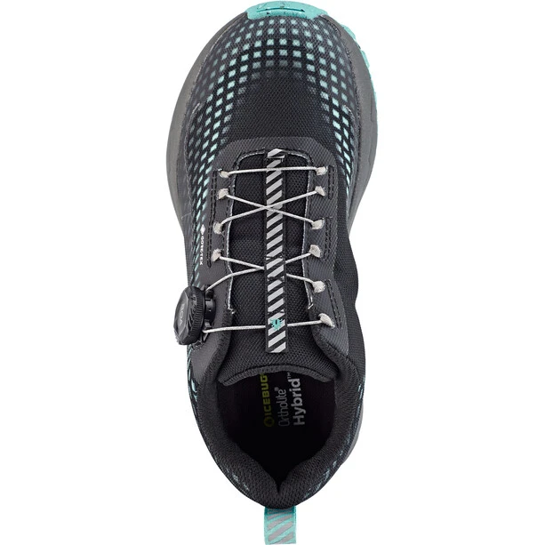 Icebug NewRun RB9 GTX Chaussures De Course Femme, Noir/turquoise 3 Icebug NewRun RB9 GTX Chaussures De Course Femme, Noir/turquoise – Image 3