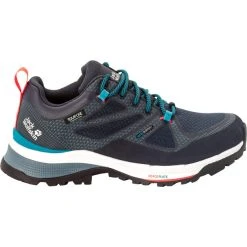 Jack Wolfskin Force Striker Texapore Chaussures Basses Femme, Bleu