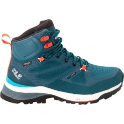 Jack Wolfskin Force Striker Texapore Chaussures Mi-hautes Femme, Bleu