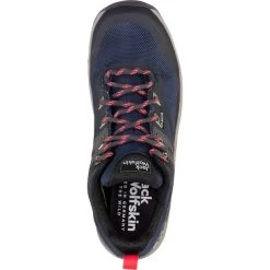 Jack Wolfskin Rebellion Guide Texapore Chaussures Basses Femme, Bleu 11 Jack Wolfskin Rebellion Guide Texapore Chaussures Basses Femme, Bleu -Boutique Merrell jack wolfskin rebellion guide texapore low shoes women blue coral 6