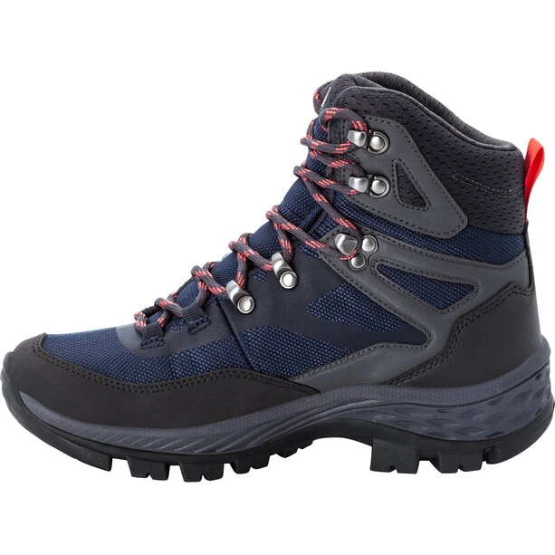 Jack Wolfskin Rebellion Guide Texapore Chaussures Mi-hautes Femme, Bleu/gris 2 Jack Wolfskin Rebellion Guide Texapore Chaussures Mi-hautes Femme, Bleu/gris – Image 2