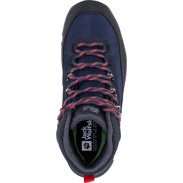 Jack Wolfskin Rebellion Guide Texapore Chaussures Mi-hautes Femme, Bleu/gris 6 Jack Wolfskin Rebellion Guide Texapore Chaussures Mi-hautes Femme, Bleu/gris – Image 6