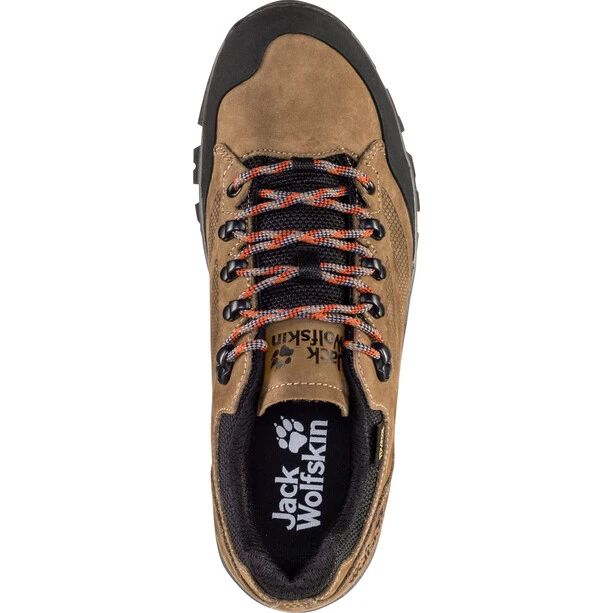 Jack Wolfskin Rebellion Texapore Chaussures Basses Homme, Marron/rouge 6 Jack Wolfskin Rebellion Texapore Chaussures Basses Homme, Marron/rouge – Image 6