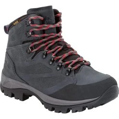 Jack Wolfskin Rebellion Texapore Chaussures Mi-hautes Femme, Gris/rouge 9 Jack Wolfskin Rebellion Texapore Chaussures Mi-hautes Femme, Gris/rouge -Boutique Merrell jack wolfskin rebellion texapore mid shoes women grey red 4
