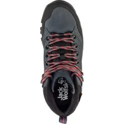 Jack Wolfskin Rebellion Texapore Chaussures Mi-hautes Femme, Gris/rouge 11 Jack Wolfskin Rebellion Texapore Chaussures Mi-hautes Femme, Gris/rouge -Boutique Merrell jack wolfskin rebellion texapore mid shoes women grey red 6