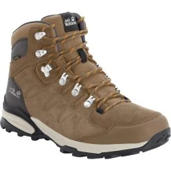 Jack Wolfskin Refugio Texapore Chaussures Mi-hautes Femme, Marron -Boutique Merrell jack wolfskin refugio texapore mid shoes women brown apricot 4