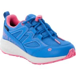 Jack Wolfskin Unleash 4 Speed Texapore Chaussures Enfant, Bleu