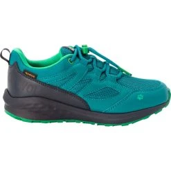 Jack Wolfskin Unleash 4 Speed Texapore Chaussures Enfant, Bleu Pétrole