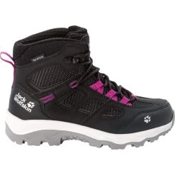 Jack Wolfskin Vojo Texapore Chaussures Mi-Hautes Enfant, Noir