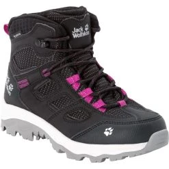 Jack Wolfskin Vojo Texapore Chaussures Mi-Hautes Enfant, Noir -Boutique Merrell jack wolfskin vojo texapore mid shoes kids phantom pink 4