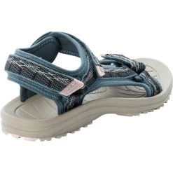 Jack Wolfskin Wave Breaker Sandales Femme, Bleu/gris -Boutique Merrell jack wolfskin wave breaker sandals women bluish grey rose 3