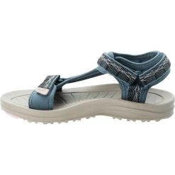 Jack Wolfskin Wave Breaker Sandales Femme, Bleu/gris -Boutique Merrell jack wolfskin wave breaker sandals women bluish grey rose 4