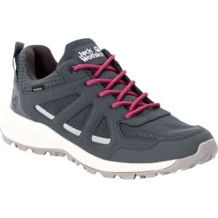 Jack Wolfskin Woodland 2 Texapore Chaussures Basses Femme, Gris -Boutique Merrell jack wolfskin woodland 2 texapore low shoes women grey red 4