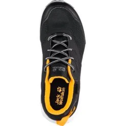 Jack Wolfskin Woodland Texapore Chaussures Basses Enfant, Noir 11 Jack Wolfskin Woodland Texapore Chaussures Basses Enfant, Noir -Boutique Merrell jack wolfskin woodland texapore low shoes kids black burly yellow 6